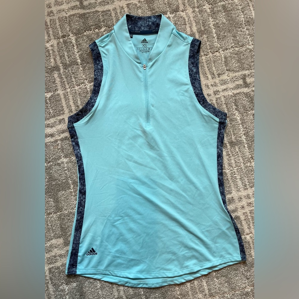 ADIDAS blue golf tank